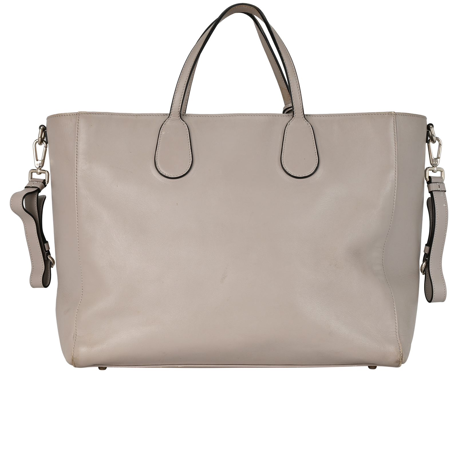 Cannage Baby Changing Bag, &pound;750, Handbags, Taupe, Leather, Back view